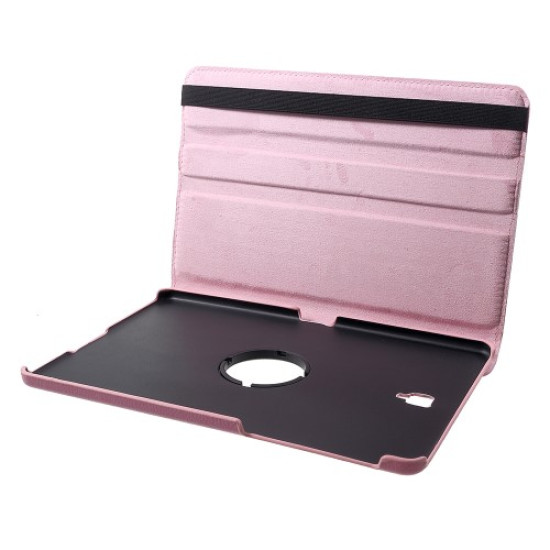 Litchi Texture 360 Degree Rotary Stand Leather Cover Protector for Samsung Galaxy Tab S4 10.5 T830/T835 - Pink Samsung Cases Mobile Tablet