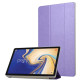 Silk Texture Leather Tri-fold Stand Smart Protection Shell for Samsung Galaxy Tab S4 10.5 T830/T835 - Purple Samsung Cases Mobile Tablet
