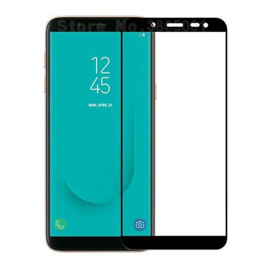 RURIHAI 0.26mm 2.5D Curved Tempered Glass Full Size Screen Protector for Samsung Galaxy J6 (2018) - Black Samsung Screen Protectors