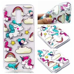 Θήκη Σιλικόνης TPU για Samsung Galaxy A6 (2018) - Μονοκεράκια και Συννεφάκια