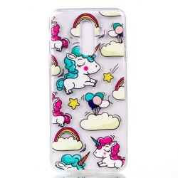 Θήκη Σιλικόνης TPU για Samsung Galaxy A6 (2018) - Μονοκεράκια και Συννεφάκια