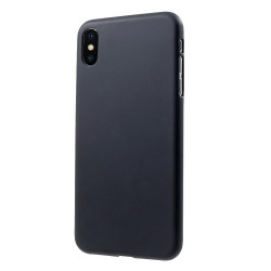 Double-Sided Matte TPU Back Phone Shell for iPhone XS Max 6.5 inch - Black