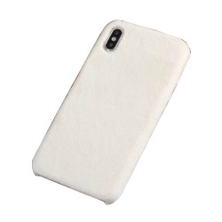 Fluffy Fur Coated TPU Case for iPhone Xs Max 6.5 inch - White