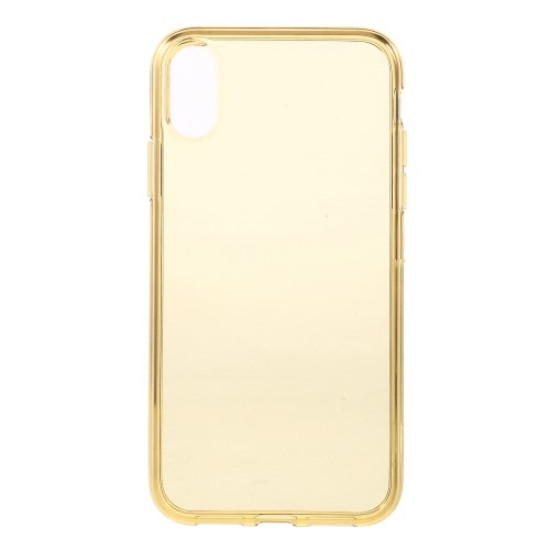 Θήκη Σιλικόνης TPU Ημιδιάφανη για iPhone XR - Χρυσαφί Apple Θήκες Κινητών