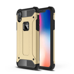 Armor Guard Plastic + TPU Hybrid Shell Cover Case for iPhone XR 6.1 inch - Gold