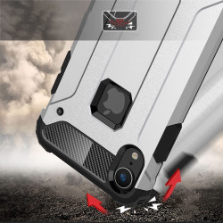 Armor Guard Plastic + TPU Hybrid Case for iPhone XR 6.1 inch - Black