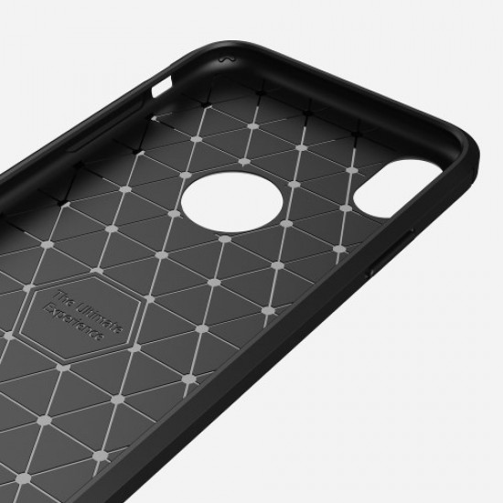 Carbon Fibre Brushed TPU Case for iPhone XR 6.1 inch - Black Apple Cases Mobile