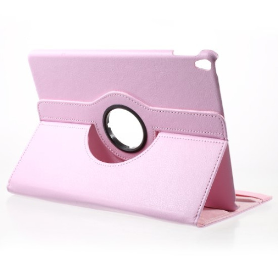 Litchi Grain 360 Rotation Stand Leather Protective Case for iPad Pro 10.5-inch (2017) - Pink Apple Cases Tablet