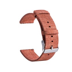 Classic Buckle Canvas Wristwatch Band for Huami Amazfit Watch Youth Edition - Orange