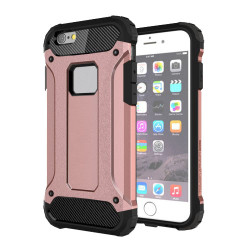 Tough Armor Υβριδική Θήκη Σιλικόνης TPU σε Συνδυαμό με Πλαστικό για iPhone 6s 6 - Ροζέ Χρυσαφί