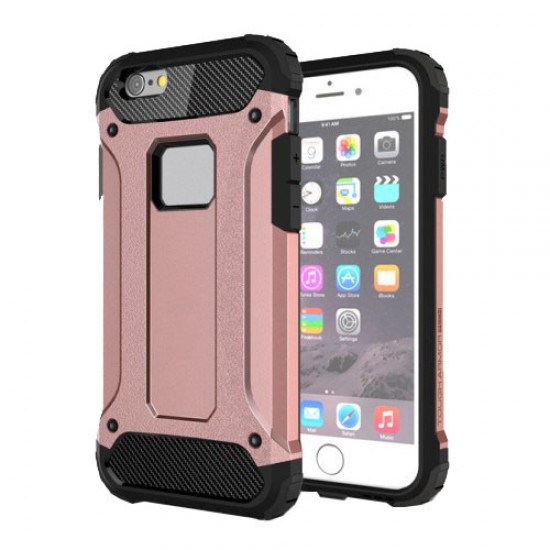 Solid PC + TPU Hybrid Case Shell for iPhone 6s 6 - Pink Apple Cases Mobile