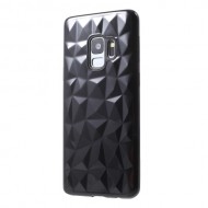 3D Diamond Texture TPU Cover for Samsung Galaxy S9 SM-G960 - Black