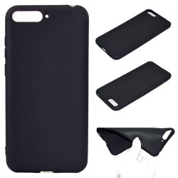 Θήκη Σιλικόνης TPU Ματ για Huawei Y6 (2018) / Honor 7A (without Fingerprint Sensor) - Μαύρο