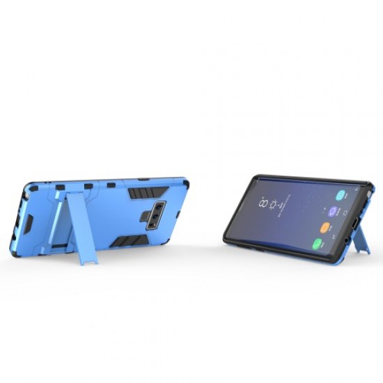 Cool Guard Plastic + TPU Combo Protective Phone Case with Kickstand for Samsung Galaxy Note 9 - Baby Blue Samsung Cases Mobile