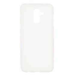 Double-sided Matte Soft TPU Mobile Phone Cover for Samsung Galaxy J8 (2018) - White