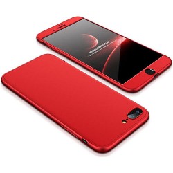 Detachable All-wrapped Matte PC Hard Shell for iPhone 8 Plus / 7 Plus - Red Detachable All-wrapped Matte PC Hard Shell for iPhone 8 Plus / 7 Plus - Red