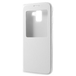 Δερμάτινη Θήκη Βιβλίο Smart Cover για Samsung Galaxy J6 (2018) - Λευκό