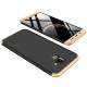 GKK Detachable 3-Piece Matte PC Hard Shell for Samsung Galaxy J6 (2018) - Black / Gold Samsung Cases Mobile