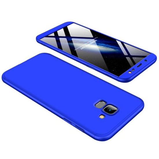 GKK Detachable 3-Piece Matte PC Hard Phone Cover for Samsung Galaxy J6 (2018) - Blue Samsung Cases Mobile