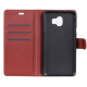 Litchi Skin Wallet Leather Stand Protective Shell for Samsung Galaxy J4 (2018) - Brown Samsung Cases Mobile