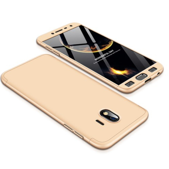 GKK Detachable 3-Piece Matte Hard Cover Shell for Samsung Galaxy J4 (2018) - Gold Samsung Cases Mobile