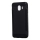 Carbon Fiber Texture Matte TPU Phone Case for Samsung Galaxy J4 (2018) - Black Samsung Cases Mobile