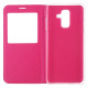 View Window Leather Phone Shell for Samsung Galaxy A6 (2018) - Rose Samsung Cases Mobile