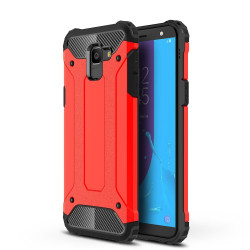 Armor Guard Plastic + TPU Combo Case for Samsung Galaxy J6 (2018) - Red