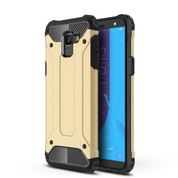 Armor Guard Plastic + TPU Hybrid Case Shell Cover for Samsung Galaxy J6 (2018) - Gold