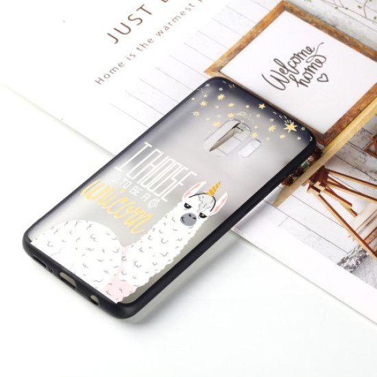 Θήκη Σιλικόνης TPU με Σκληρή Πλάτη για Samsung Galaxy S9 G960 - Αλπάκα που θέλει να γίνει Μονόκερος Samsung Θήκες Κινητών