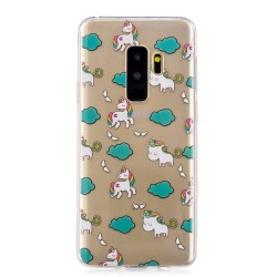 Θήκη Σιλικόνης TPU για Samsung Galaxy S9 Plus SM-G95 - Μονοκεράκια και Συννεφάκια