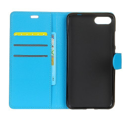Δερμάτινη Θήκη Πορτοφόλι με Βάση Στήριξης για Huawei Honor 10 - Μπλε