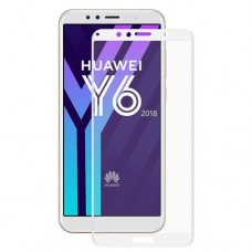HAT PRINCE Σκληρυμένο Γυαλί (Tempered Glass) Προστασίας Οθόνης Πλήρης Κάλυψης για Huawei Y6 (2018) / Y6 Prime (2018) / 7A - Λευκό Huawei Προστατευτικά οθόνης
