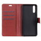 Litchi Skin Leather Stand Cover with Card Slots for Huawei P20 - Brown Huawei Cases Mobile