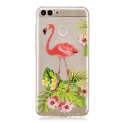 Θήκη Σιλικόνης TPU για Huawei P Smart/Enjoy 7S - Φλαμίνγκο