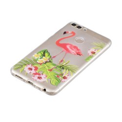 Θήκη Σιλικόνης TPU για Huawei P Smart/Enjoy 7S - Φλαμίνγκο