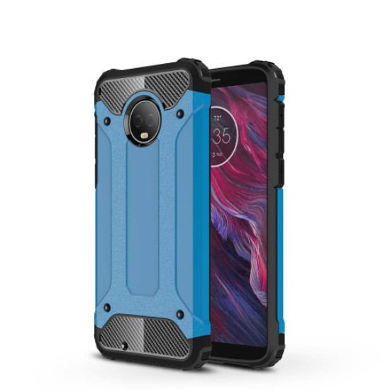 Armor Guard Plastic + TPU Hybrid Case Shell for Motorola Moto G6 - Baby Blue Motorola Cases Mobile