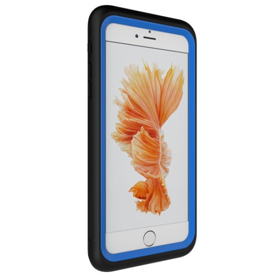 Fingerprint Identification IP68 Waterproof Mobile Cover for iPhone 8 Plus / 7 Plus 5.5 - Dark Blue Apple Cases Mobile