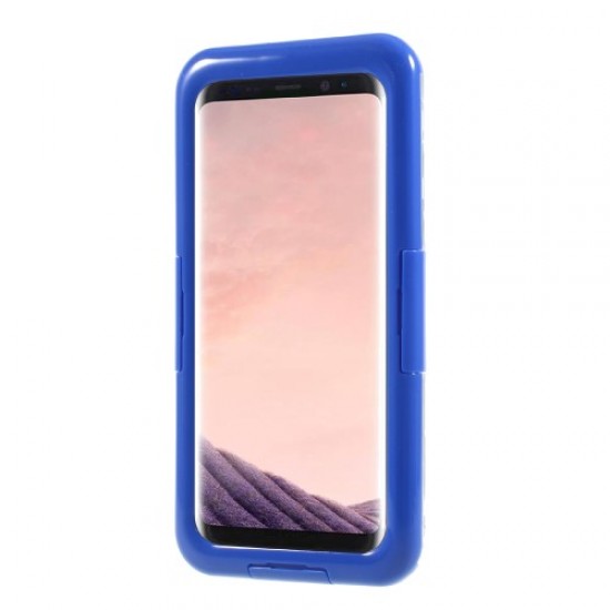 Neoprene + Plastic Waterproof Mobile Casing (IP68) for Samsung Galaxy S8 Plus SM-G955 - Blue Samsung Cases Mobile