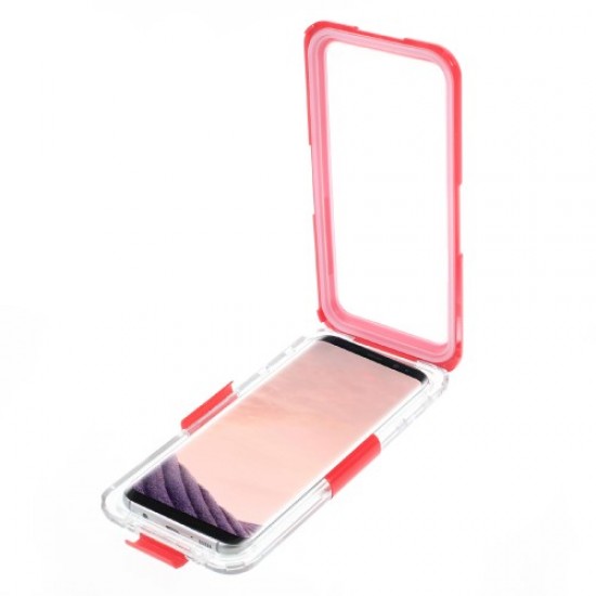Neoprene + Plastic Waterproof Protective Case (IP68) for Samsung Galaxy S8 Plus SM-G955 - Red Samsung Cases Mobile