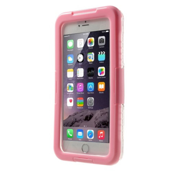 IP-68 Waterproof Dustproof Shockproof Case Cover for iPhone 6 Plus / 6s Plus - Pink Apple Cases Mobile