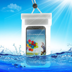 White Waterproof Dry Bag Case for iPhone Samsung Sony HTC Etc, Fat Size: 13.5 x 9cm White Waterproof Dry Bag Case for iPhone Samsung Sony HTC Etc, Fat Size: 13.5 x 9cm