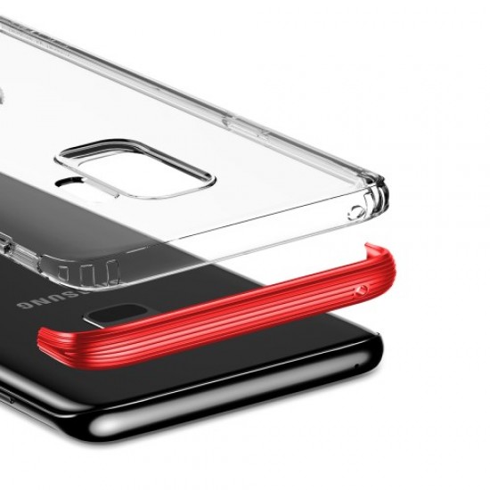 BASEUS for Samsung Galaxy S9 SM-G960 Armor Hybrid Phone Protective Cover (PC+TPU) - Red Samsung Cases Mobile