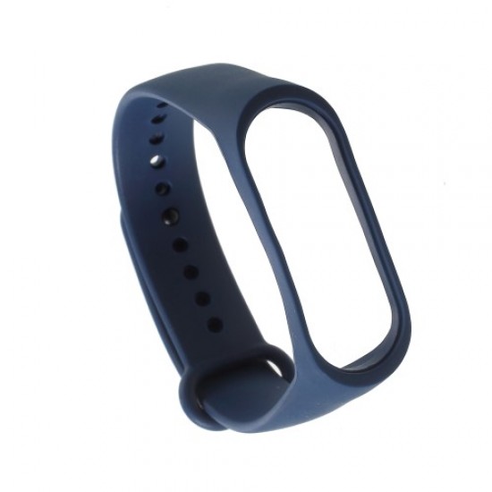 Soft TPU Wrist Band Replacement for Xiaomi Mi Band 3 - Black Blue Gadgets - Toys - Hobby