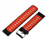 Two-tone Silicone Watch Band Strap for Xiaomi Huami Amazfit - Black / Red