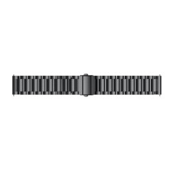 Solid Stainless Steel Watch Band Replacement for Huami Amazfit 2S Watch - Black Solid Stainless Steel Watch Band Replacement for Huami Amazfit 2S Watch - Black