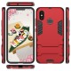 Cool Guard Plastic TPU Combo Phone Case with Kickstand for Xiaomi Mi 8 (6.21-inch) - Red XIAOMI Cases Mobile