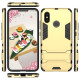 Cool Guard Plastic TPU Combo Phone Cover with Kickstand for Xiaomi Mi 8 (6.21-inch) - Gold XIAOMI Cases Mobile