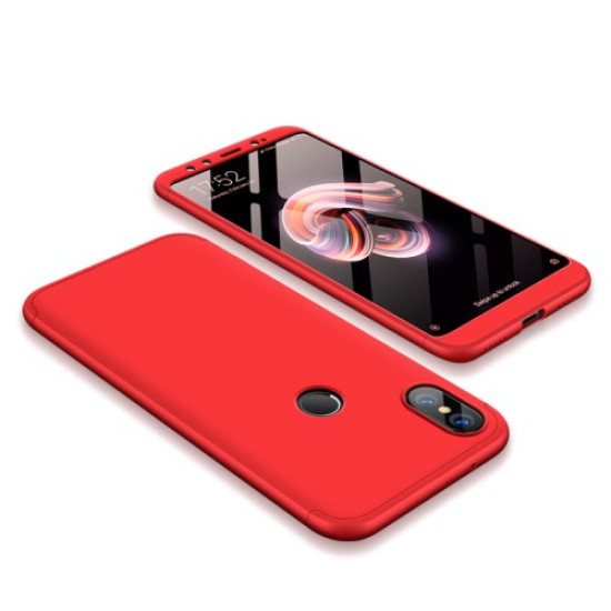 GKK Detachable 3-piece Matte Hard Mobile Case for Xiaomi Redmi Mi A2 / 6X - Red XIAOMI Cases Mobile