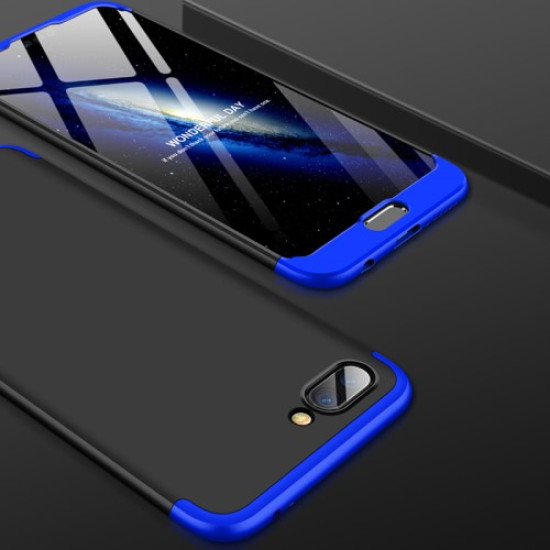 GKK for Huawei Honor 10 Detachable 3-Piece Matte PC Phone Hard Cover - Blue / Black Huawei Cases Mobile